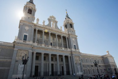 İspanya, Madrid 'deki Palacio Real Palace' ın ayrıntıları