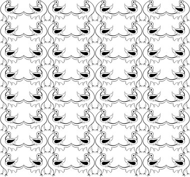 Kuşlar tasarım desen, 