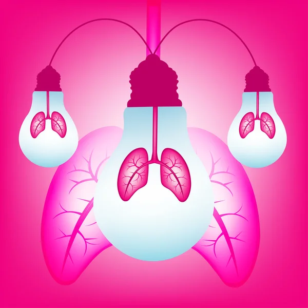 体の部分の肺 — ストックベクタ
