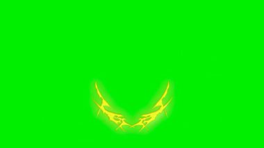 Yeşil ekran arka planında elektrik enerji dalgası vfx.