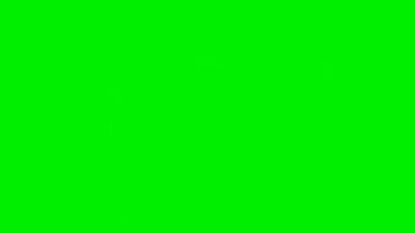 Yeşil ekran arka planında elektrik enerji dalgası vfx.