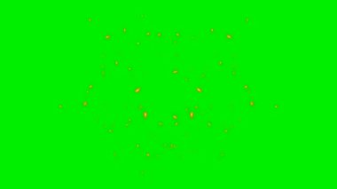 Yeşil ekran arka planında elektrik enerji dalgası vfx.