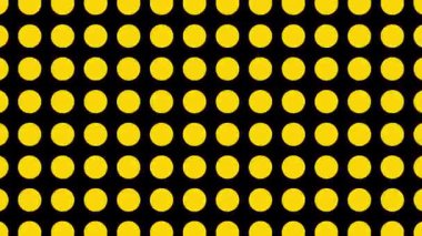 Bir döngü animasyon deseni, hareket bulanıklığı ile siyah ve sarı renk