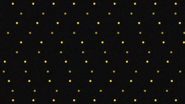 Bir döngü animasyon nokta ızgara şablon arka plan, gürültü dokusu arka planı ile siyah ve sarı renk
