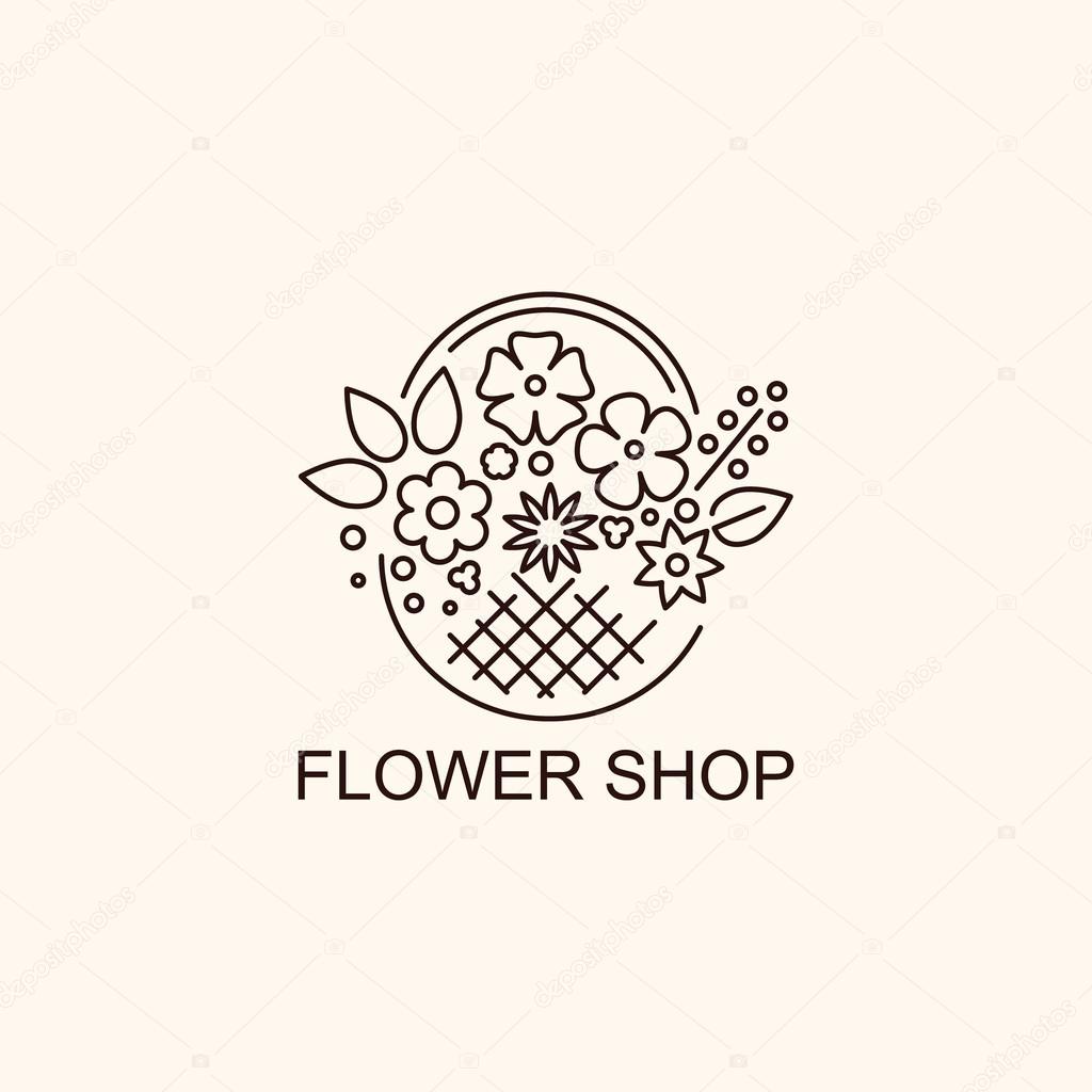 Flower shop logo