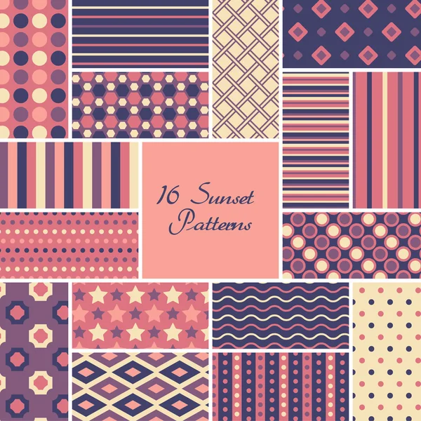 Pattern set vector — Stock Vector