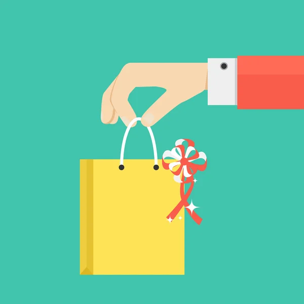 Hand holding or offering gift or present