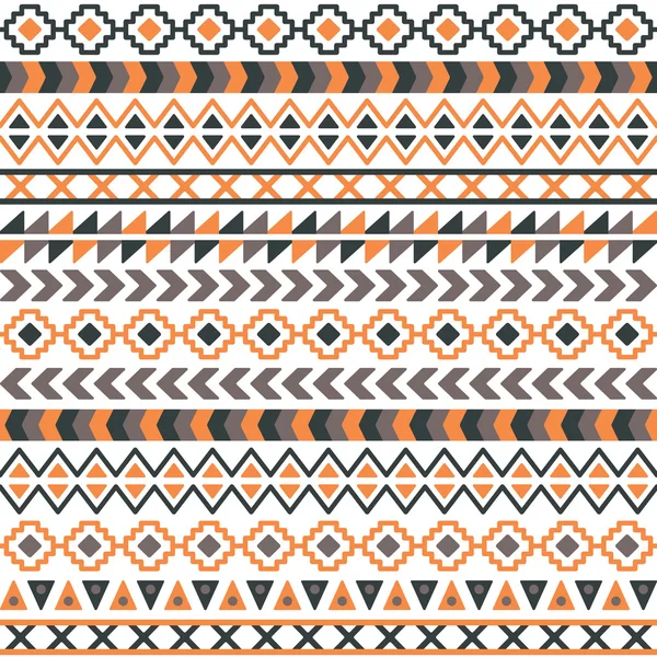 Vector tribal aztec seamless pattern — ストックベクタ