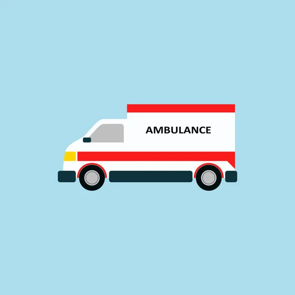 Vector icono ambulancia coche — Vector de stock