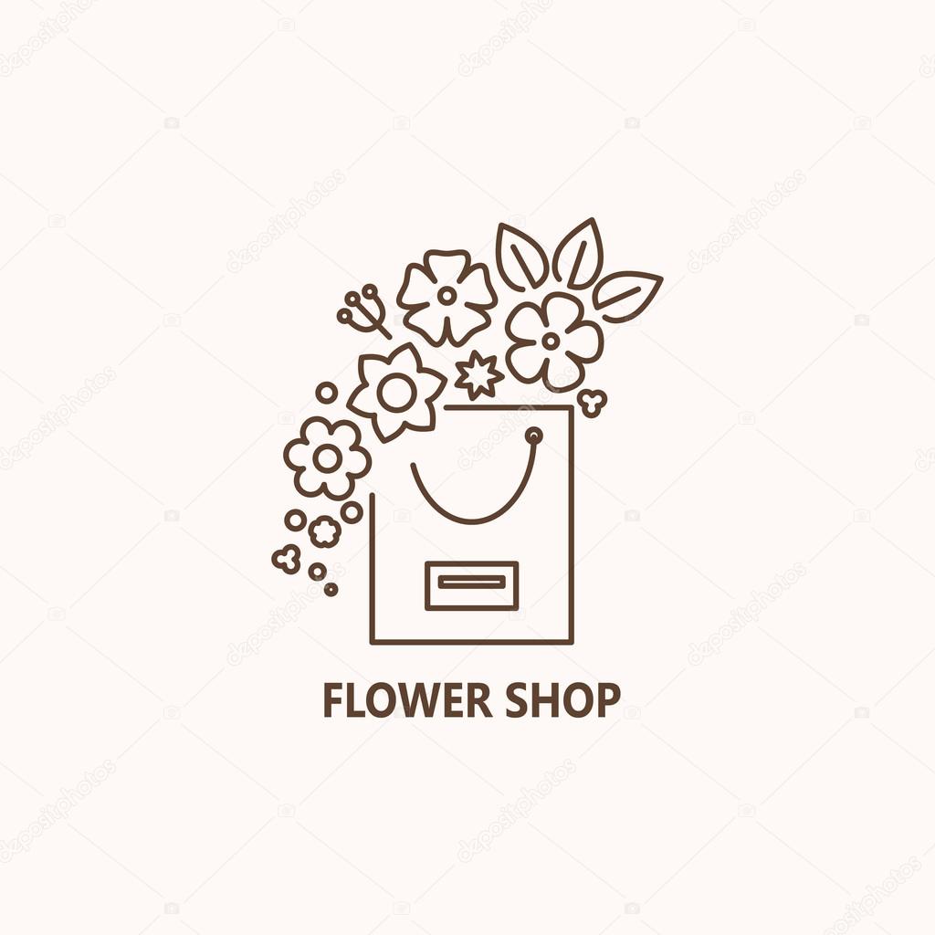 Flower shop logo