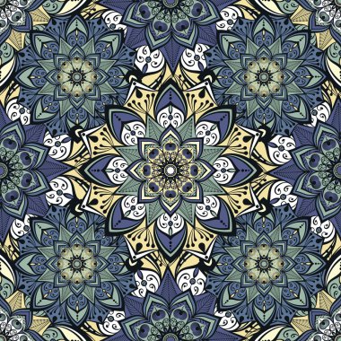 Vektör sorunsuz mandala desen