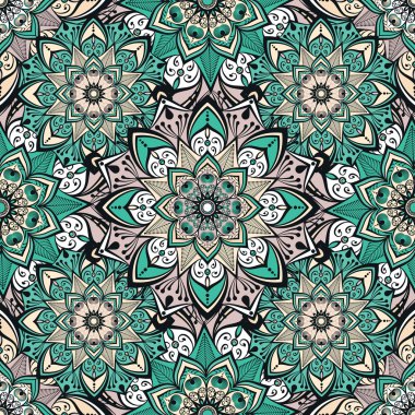 Vektör sorunsuz mandala desen