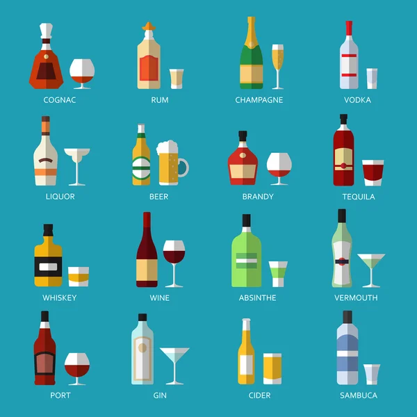 Lista de alcohol vectorial — Archivo Imágenes Vectoriales