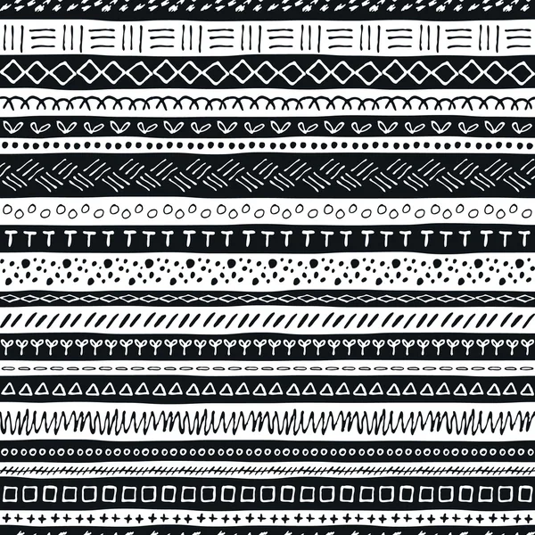 Vektor kézzel rajzolt Seamless Pattern — Stock Vector