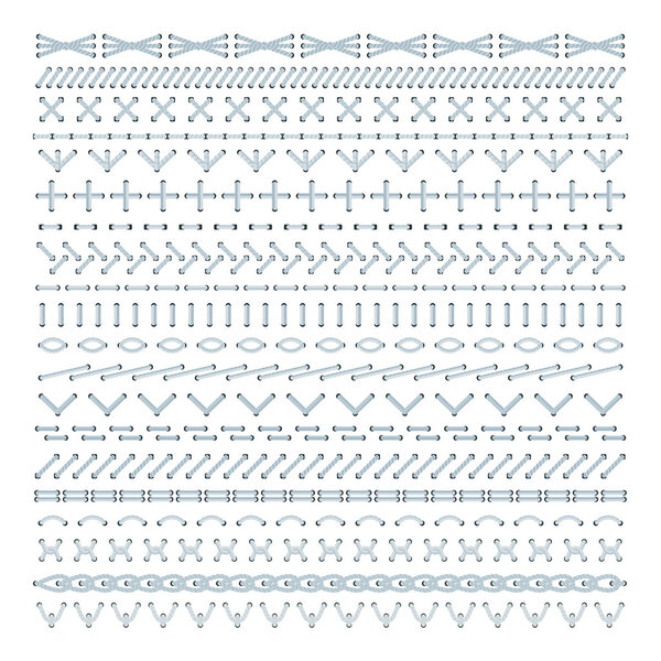 Набор кистей векторной вышивки
