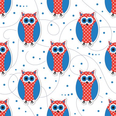 sevimli hayvan seamless modeli