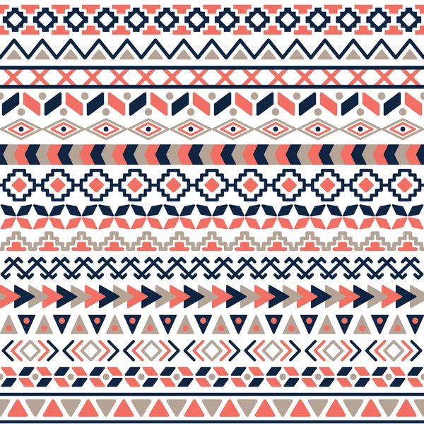 Tribal aztèque motif sans couture — Image vectorielle