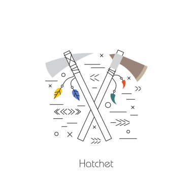 Kızılderili vektör balta