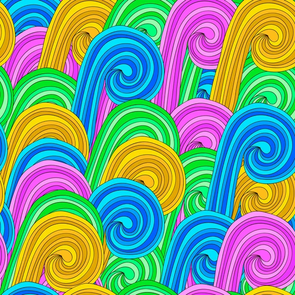 Patrón de onda abstracta de color — Vector de stock