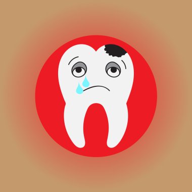 Kötü, ağrıyan ve depresif diş çürüğü yüzünden ağlıyor 