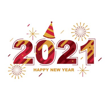 Havai fişekler Mutlu Yıllar Noel tebrik kartı arkaplan şablonu