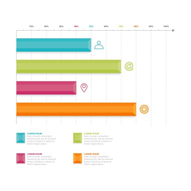 Bar Chart Graph Diagram Statistical Business Infographic Element Template