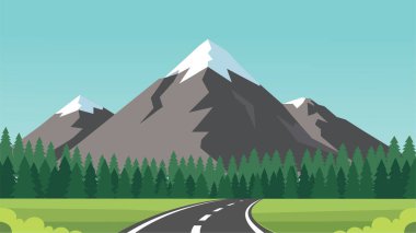 Yol Manzaralı Manzaralı Dağ