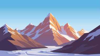 Canlı Alp Dağları Sahnesi