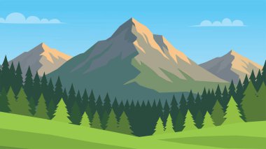 Taze Yeşil Orman Dağ Tepeleri