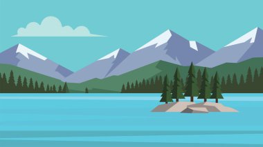 Huzurlu Tepeler ve Geniş Açık Göl