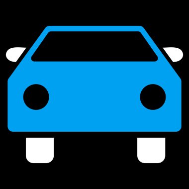 Araba düz vektör simgesi