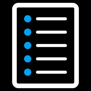 List Page Flat Vector Symbol