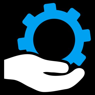 Hizmet düz vektör simgesi