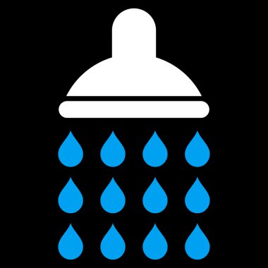 Duş düz vektör simgesi