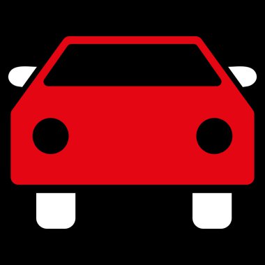 Araba düz vektör simgesi