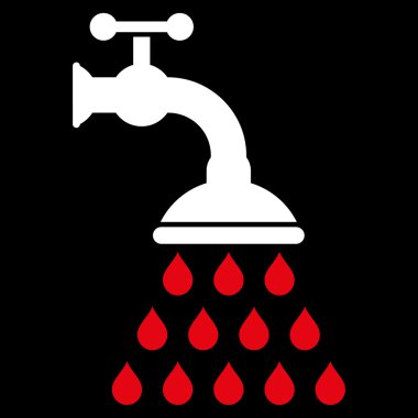 duş tap düz vektör sembolü