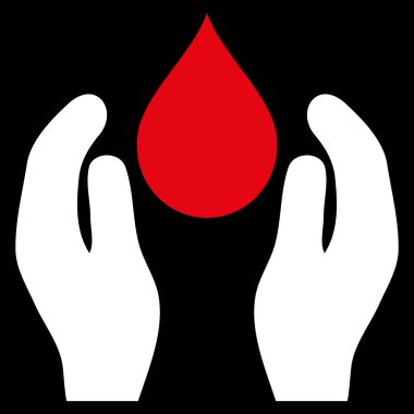 Su bakımı düz vektör simgesi