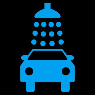 Oto yıkama düz vektör simgesi