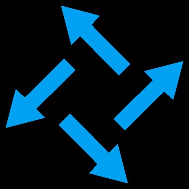 Vektör simge santrifüj oklar düz