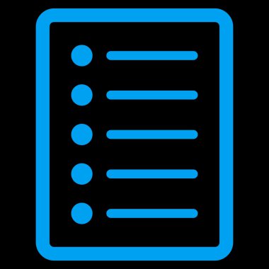 List Page Flat Vector Symbol