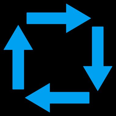 Circulation Arrows Flat Vector Symbol