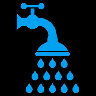 duş tap düz vektör sembolü