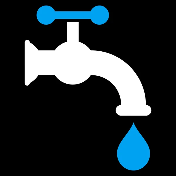 Water Tap Flat Vector Symbol — Stockvector