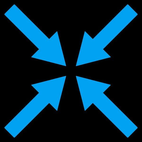 Center Arrows Flat Vector Symbol — Wektor stockowy