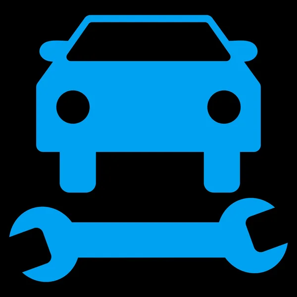 Символ вектора плоского вектора ремонта автомобилей — стоковый вектор