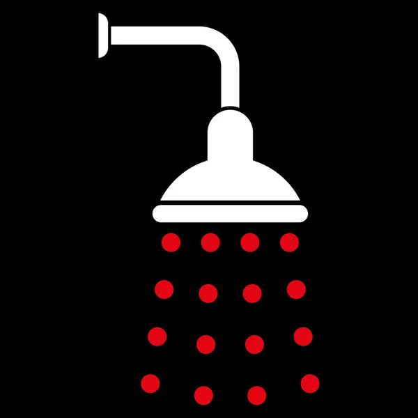 Shower Flat Vector Symbol — Stock Vector