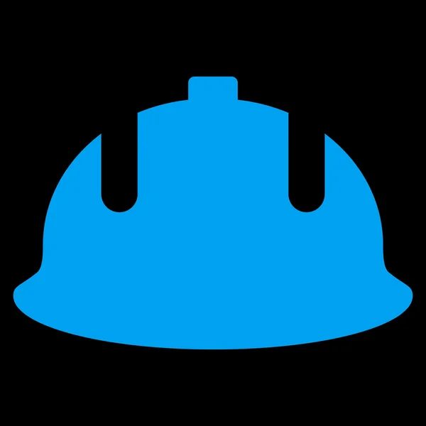 Construction Helmet Flat Vector Symbol — Stok Vektör