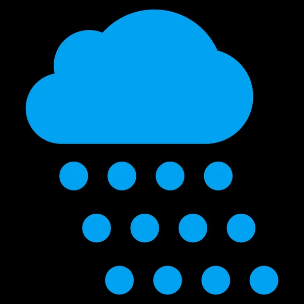 Symbole vectoriel plat nuage de pluie — Image vectorielle