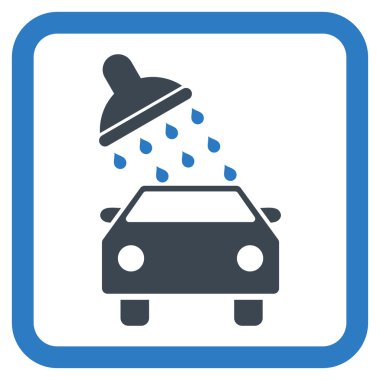 Araba Yıkama Düz Vektör Simgesi