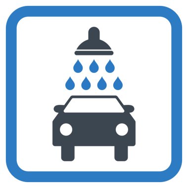 Araba Yıkama Düz Vektör Simgesi